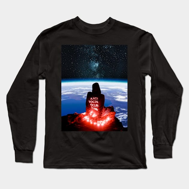 ON THE WORLD Long Sleeve T-Shirt by KAZMIR SHOP